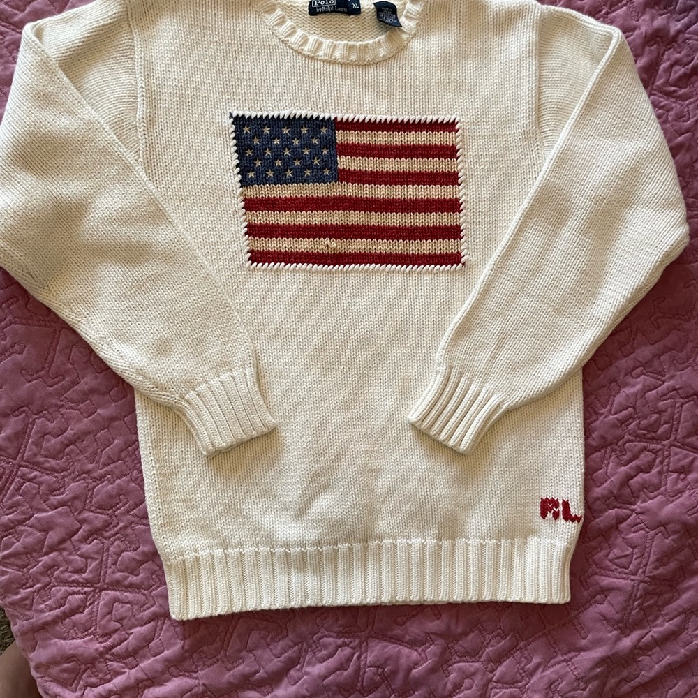 Ralph Lauren Cream Knit Sweater